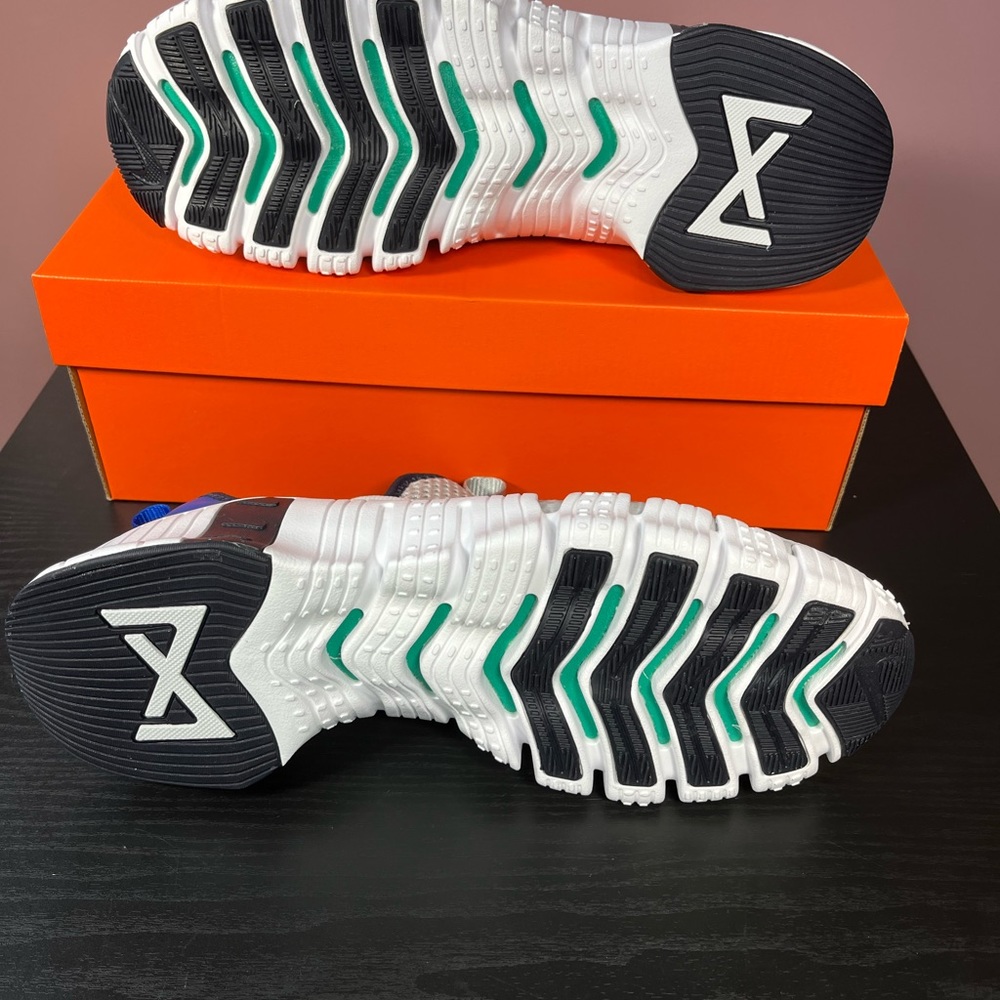 🆕 Nike Free Metcon 3 Mens 10.5 Grey/Green/Blue Athletic Sneaker Fast Shipping - Picture 4 of 5
